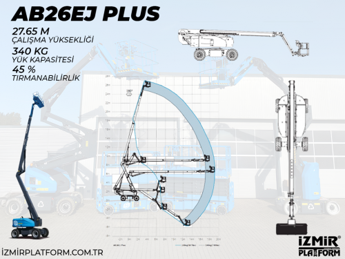 Akl Eklemli Manlift Platform 28 Metrelik Kiralama